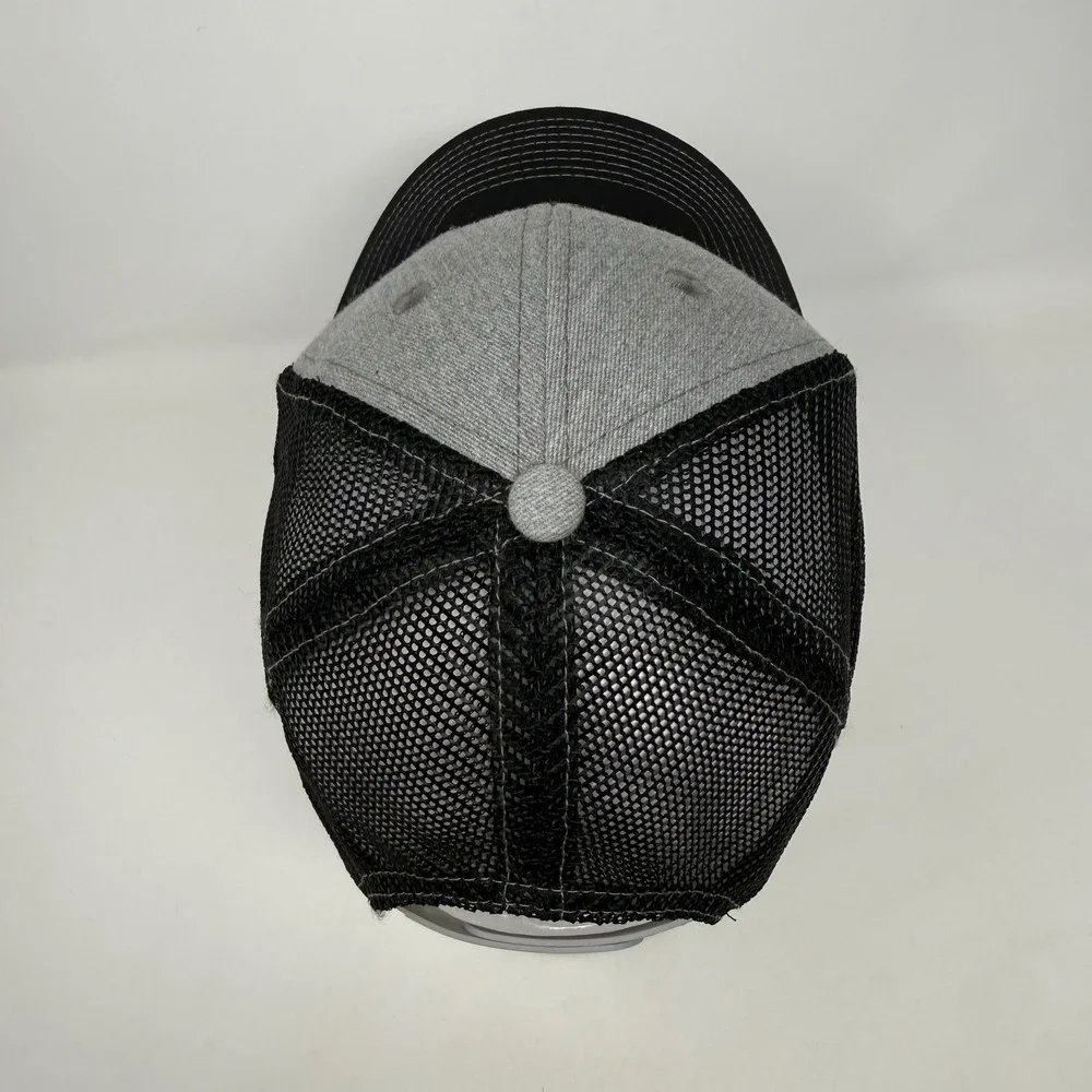 Tige Boats‎ Trucker Hat Grey Black Embroidered Patch Snapback Mesh Cap OSFM